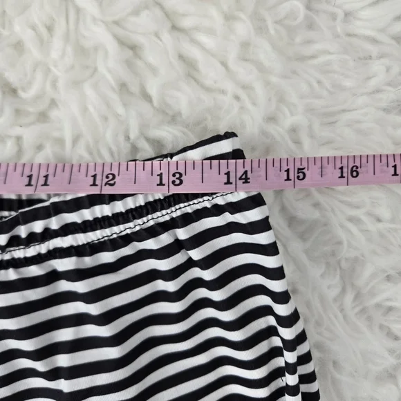 Fashion Casual Drawstring Elastic Waist Womens Stripe Wide Leg Pants. Bl… - Picture 4 of 9